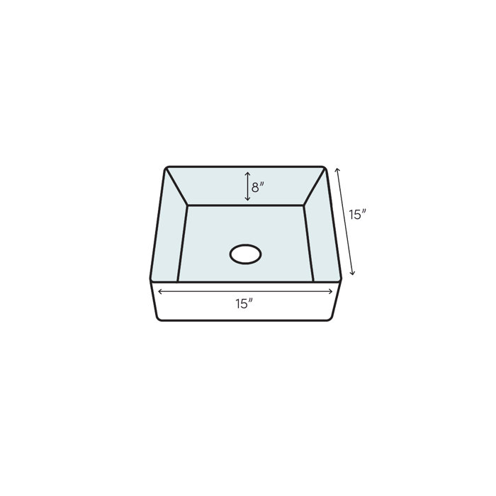 Kingston Brass Arcticstone Solid Surface 15'' x 15'' Bar Sink & Reviews